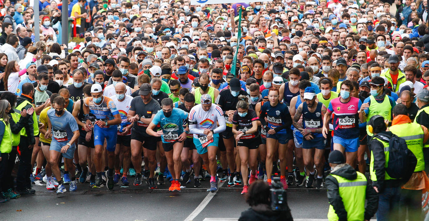 Fotos Fotos de la salida de los corredores de la Behobia San